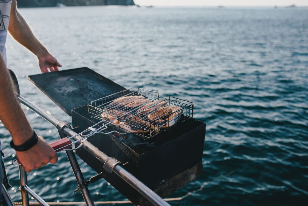 Hand Line Fishing and Fresh BBQ Fish